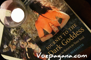 Journey to the Dark Goddess from Jane Meredith in my altar